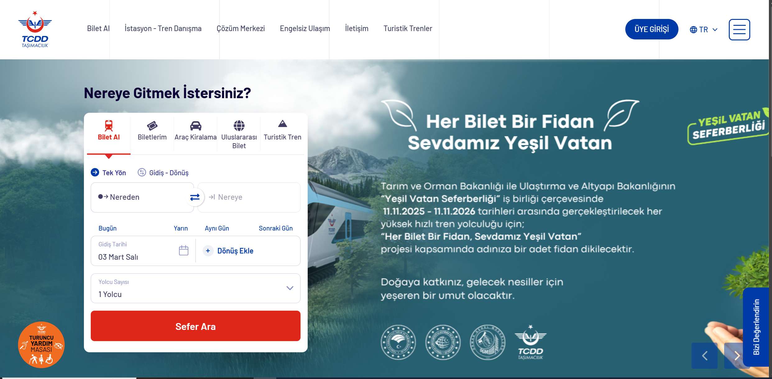 TCDD Автоматична Резервация на Билети